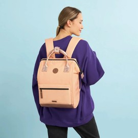 Cabaia Waterproof Backpack 12L - Molle System and Trendy Design for Men and Women - Robust Nylon, Padded Comfort - Ideal for Travel, School, Work - Beige, White, San Jose, S