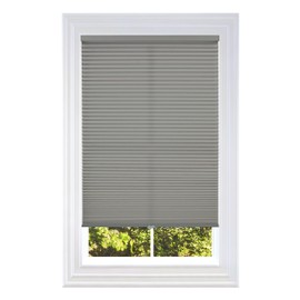 BlindsAvenue Cellular Honeycomb Cordless Shade, 9/16" Single Cell, Light Filtering, Antique Pewter, Size: 68" W x 72" H
