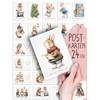 Weihnachtskarten 24 Stück Postkarten, Tierisch schön, Boho Deko, Design, Illustration,