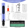 Electric Engraving Pen with 37 Bits, USB Rechargeable Cordless Etching