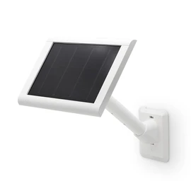 Holicfun Universal Solar Panel Wall Mount for Ring, Eufy, Arlo, Wyze, Reolink Solar Panels and More, Extended Mounting Arm, Multi-Angle Adjustable (White)
