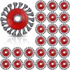 Tandefio 24 Pcs Wire Wheel Brush Wire Wheels with 5/8"-11