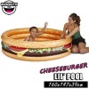 BIGMOUTH INC. CHEESEBURGER Inflatable Kiddie Swimming Pool Backyard Portable Fun