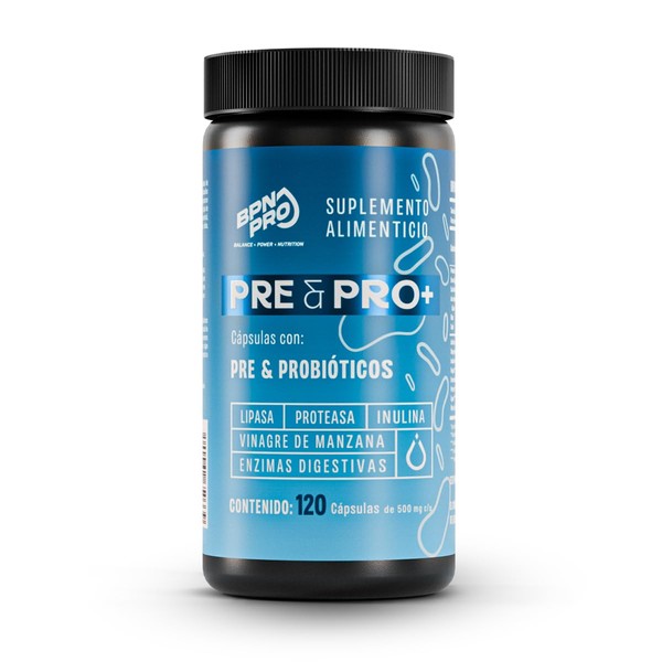 BPN PRO Probioticos y Prebioticos Cápsulas Naturales con Enzimas Digestivas,