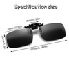 Polarised Clip On Sunglasses, Pack of 4 Flip Up Sunglasses