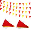 Rotenl 100 Feet 60 Pcs Red Yellow and Orange Pennant