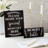 2 Card Sign Set for Funeral Memory Table, Please Share