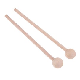 Homyl 1 Pair Wood Mallet Percussion Stick Wooden Mallet Percussion Stick Musical Toy Wooden Head Drum Stick Desktop Xylophone Mallet Xylophone Bee Energy Chime Xylophone Wood Block Grosh Peel