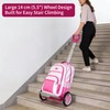 HapBoby Rolling Backpack Cart for Travel, Commuting & Daily Use,