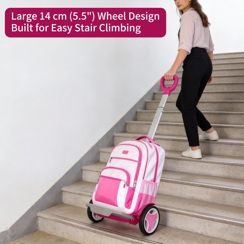 HapBoby Rolling Backpack Cart for Travel, Commuting & Daily Use,