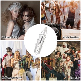 Vokmon Stylish Women's Rings Men Punk Gothic Alloy Ring Gripper Spike Armor Knuckle Link Full Finger Ring, Metal