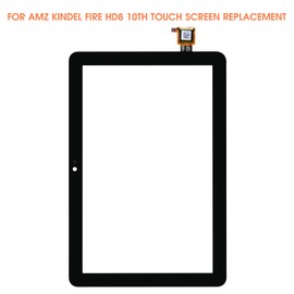 ARSSLY Touch Screen for Kindle Fire HD8 10th Generation K72LL3 K72LL4 Touch Screen for Kindle Fire HD8 10th Generation 2020 Digitizer Glass Panel with Repair Kit (Not LCD, Black)