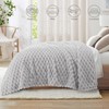Whale Flotilla Cuddly Blanket, Fluffy Blanket with 3D Jacquard Pattern,