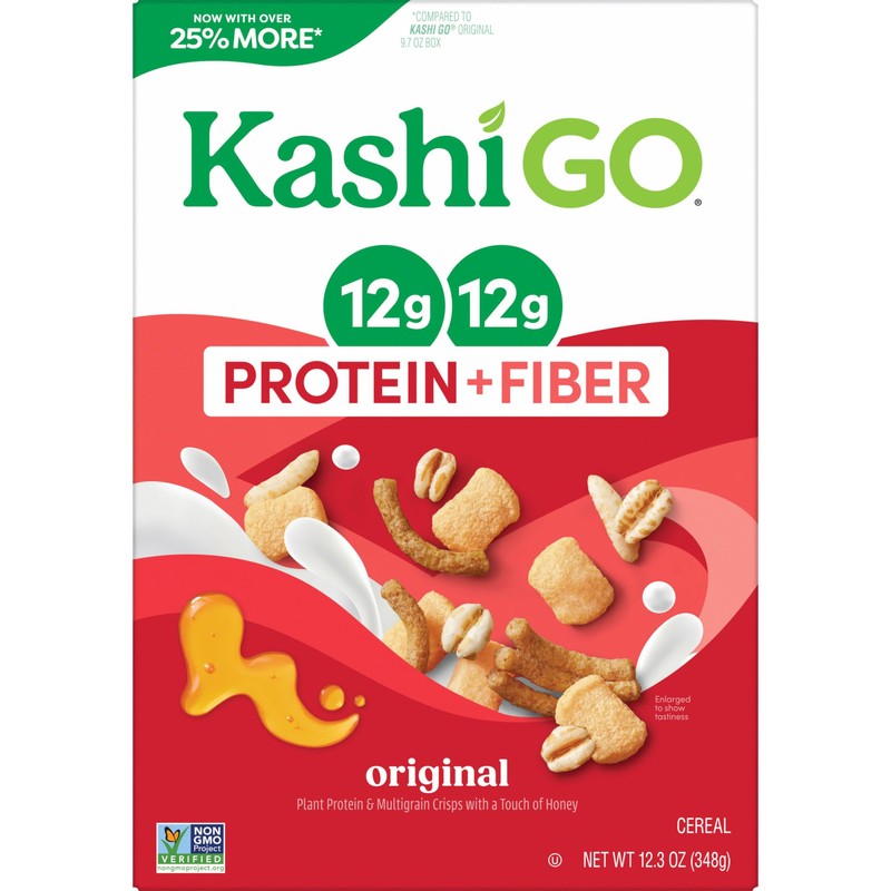 Kashi GO Protein Cereal, 12g Protein, 12g Fiber, Original, 12.3oz