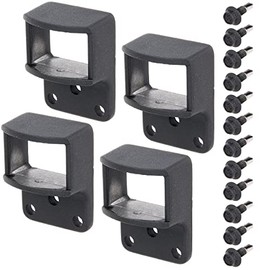 Alberts 509859 Mounting Set for Fence Panels, Aluminium, Anthracite, Plastic-Coated