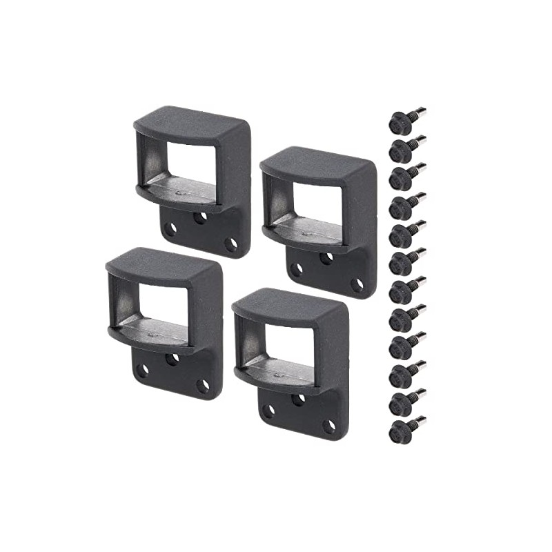 Alberts 509859 Mounting Set for Fence Panels, Aluminium, Anthracite, Plastic-Coated