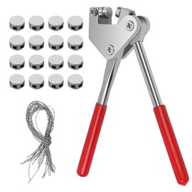 Sealing Pliers Set, Steel Sealing Pliers with 20 Lead Seals, 20 Sealing Wire, Sealing Pliers Kit, Lead Sealing Pliers for Water Meters, Electricity Meters, Logistics