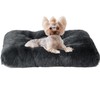 EHEYCIGA Fluffy Dog Crate Bed for Small Dogs, Plush Faux