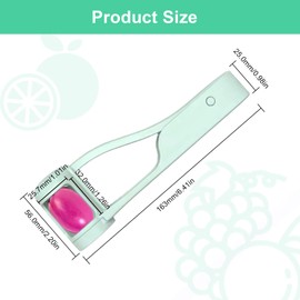 LERANXIN Tomato Slicer, Fruit Cutter, Stainless Steel Grape Cutter, Grape Cutter, Quarter Cutter for Cutting Tomatoes, Grapes and Strawberries