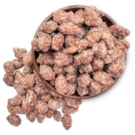 NY SPICE SHOP Cinnamon Almonds - 1 Pound Toffee Almonds Cinnamon Roasted - Bulk Candied Healthy Snacks Mix - Crunchy Coated Almonds