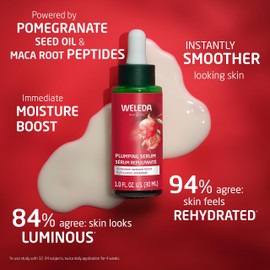 Weleda Face Care Plumping Serum, Plant Rich Serum with Peptides from Pomegranate and Maca Root