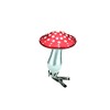 Gisela Graham Single 7cm Glass Toadstool Decoration Clip for Floristry
