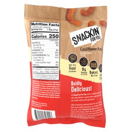 Snack'in For You Cauliflower Puffs, Buffalo Ranch, 2 Ounce (Pack of 8)