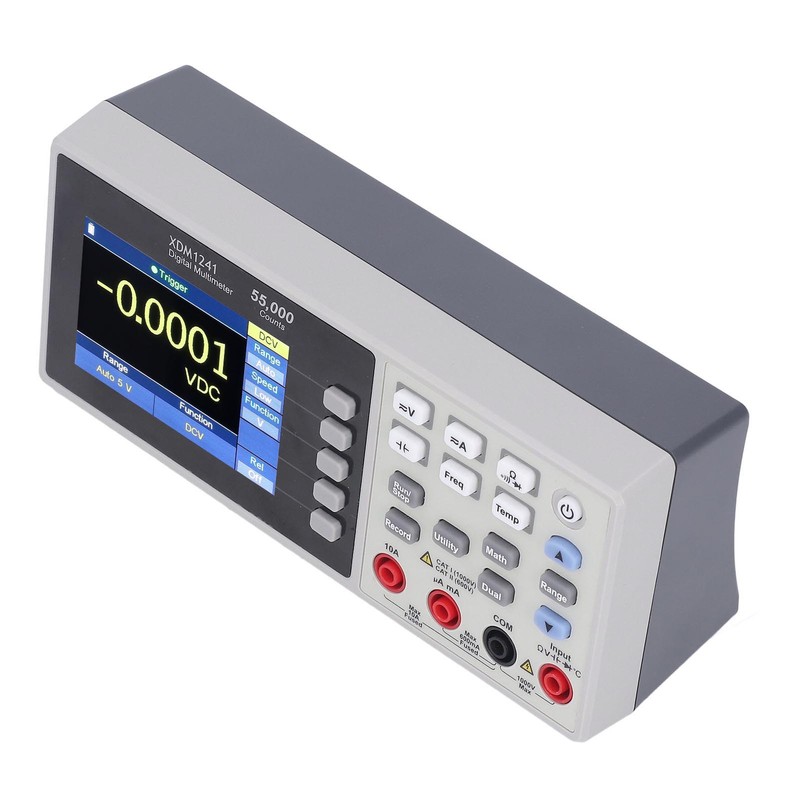 Portable Bench Multimeter Digital LCD Display Data Logging 55000 Count