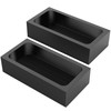 Nelyrho 2-Pack 2.2lbs Graphite Ingot Molds, High-Purity Casting Molds for