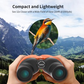 Binoculars for Adults and Kids GalaxEye 12x25 Compact Binoculars Featuring High Definition Large Field of View and Easy Focus Ideal for Hunting Bird Watching Stargazing Travel and Cruise
