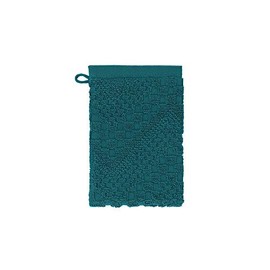 Garnier Thiebaut Wash Mitt Cotton Blue/Petrol, 21 x 15 cm