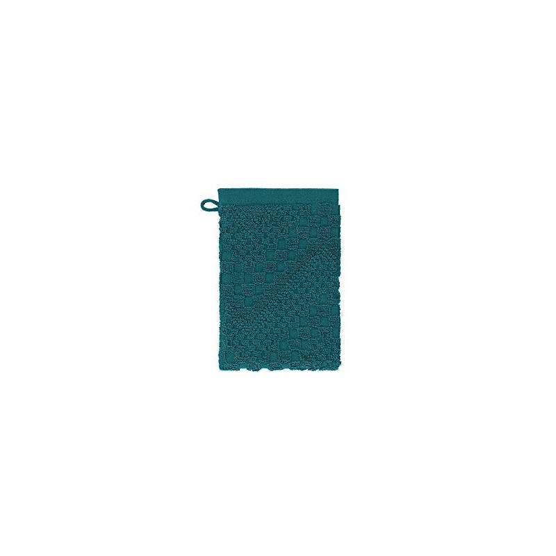 Garnier Thiebaut Wash Mitt Cotton Blue/Petrol, 21 x 15 cm
