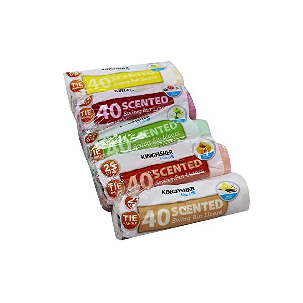 Kingfisher Scented Pedal Bin Liners VALUE PACK of 5 x