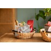 Decorasian Woven Water Hyacinth Storage Basket with Handles - Gift