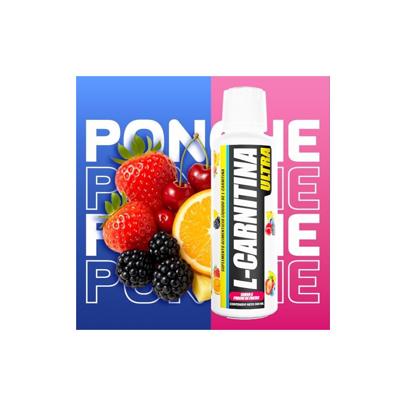 L-Carnitina Liq. Ultra 500 ml ponche de frutas