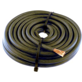 225FWY 1/0 Gauge 30 FT COPPER Black Flex Power Wire Strands High Voltage Marine Cable