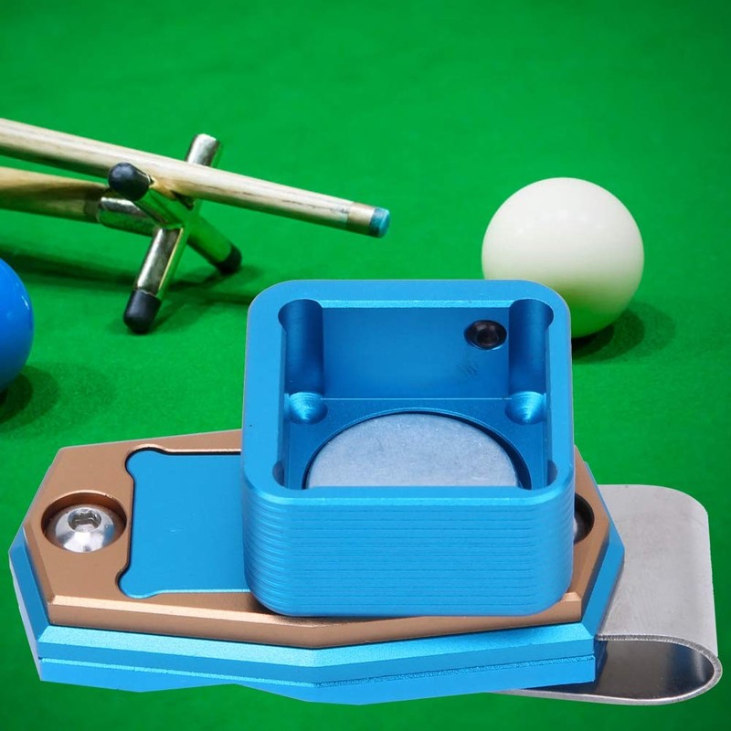 Mini Billiard Chalk Holder, Portable Magnetic Snooker Chalk Box Aluminum