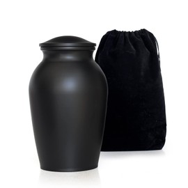 MAKEY'S Memorial Pet Cremation Urns for Dogs Ashes, Dog Keepsake Urns for Ashes, Black Pet Urn-Small