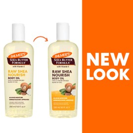 Palmer's Shea Formula Raw Shea Body Oil with Vitamin E, Deep Body Moisturizer to Soothe & Nourish Dry, Sensitive & Eczema-Prone Skin, 8.5 oz