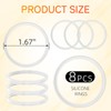 Nessus 8 Pack Silicone Gasket and Lid for Stainless Steel