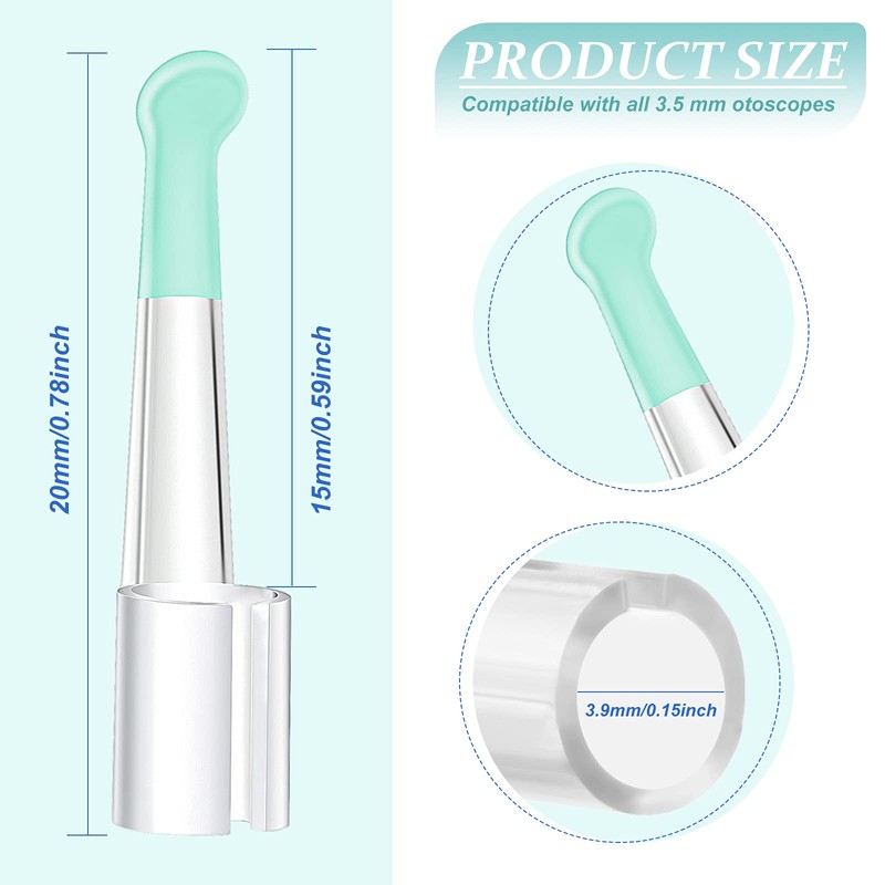 Nuanchu 30 Pcs Ear Spoon Tips Ear Cleaner Replacement Tips