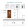VOLUKA 6 Pack Non-Mortise Door Hinges - Easy to Install,