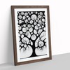 A Monochrome Tree No.3 Framed Print for Living Room Bedroom