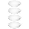 QWORK Ceramic Crucible Bowl, 4 Pcs Quartz Melting Dishes Pot