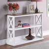 Convenience Concepts Coventry Console Table with Shelves, Driftwood/White