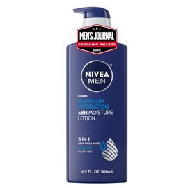 Nivea Men Maximum Hydration Lotion For Dry Skin Body Face And Hands Sea Minerals Ounce