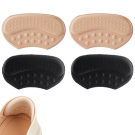 Ruayia 4 Stück Fersenkissen Einsätze, Fersenkissen für Schuhe, Antirutsch Einlagen für große Schuhe, Stiefel Schuhfüller Heel Protector Pads, Fersenpolster für Damenschuhe und Herrenschuhe