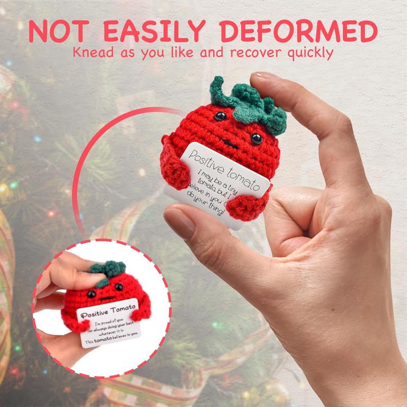 Leogony Positive Tomato Affirmation Gifts for Men Women, Good Luck