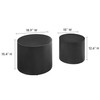 Modway Amani Nesting Coffee Table Set of 2 in Black