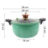 Eco R Olla Vaporera Antiadherente Micro Presión Horno 22cm Cocina
